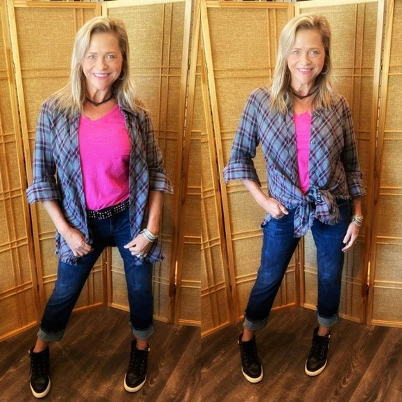 EUC CAbi Highland Top Flannel Shacket #3946 - Picture 8 of 8